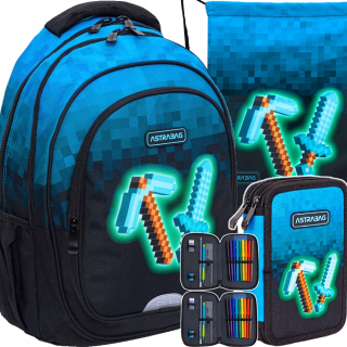 Plecak Astrabag Blue Pixel